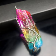 Rainbow Tree of Life Pendant