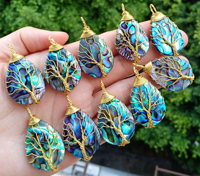 Tree of Life Abalone Amulet