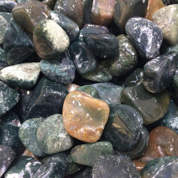 Virgo Moss Agate Healing Crystal