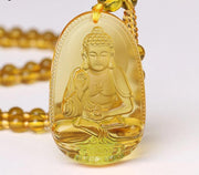 Citrine Protection Buddha Necklace