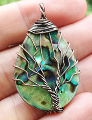 Tree of Life Abalone Amulet