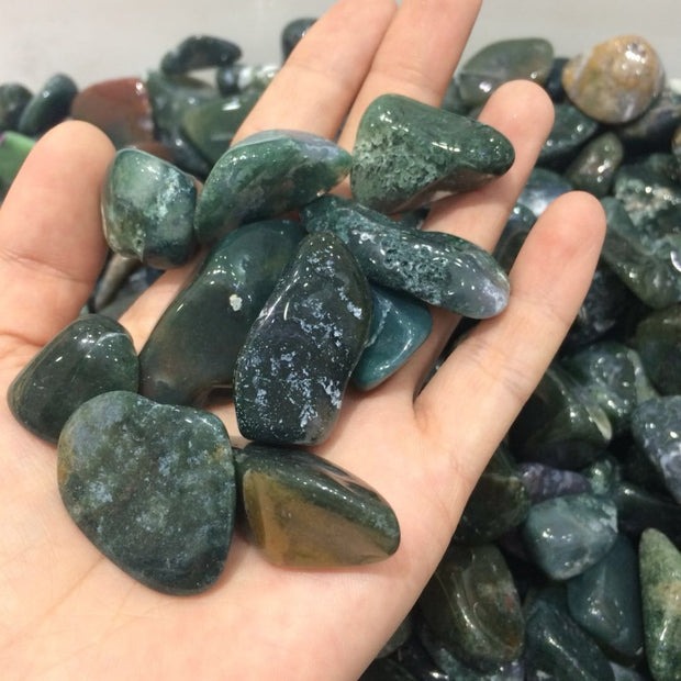 Virgo Moss Agate Healing Crystal