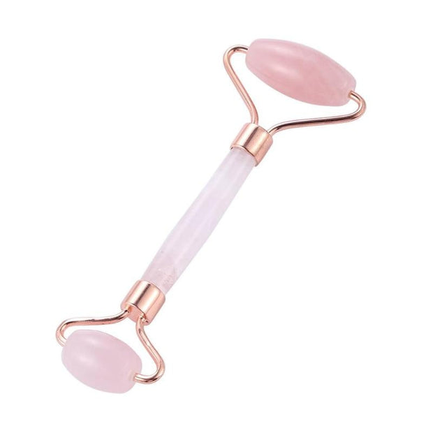 Jade and Rose Quartz Youthful Face Massage Roller