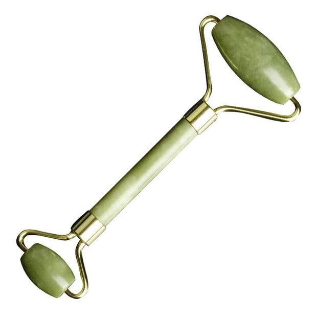 Jade and Rose Quartz Youthful Face Massage Roller