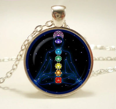 Chakra Symbols Life Charm Energy Pendant