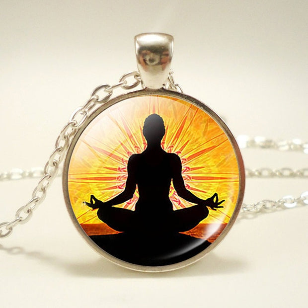 Chakra Symbols Life Charm Energy Pendant