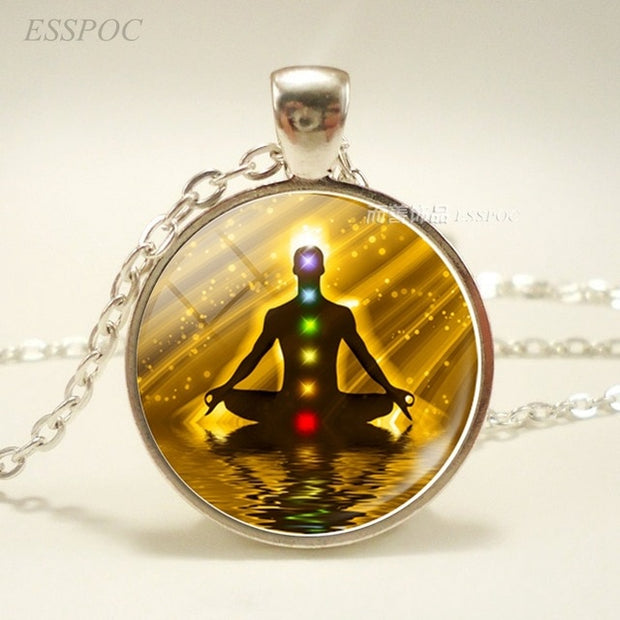 Chakra Symbols Life Charm Energy Pendant